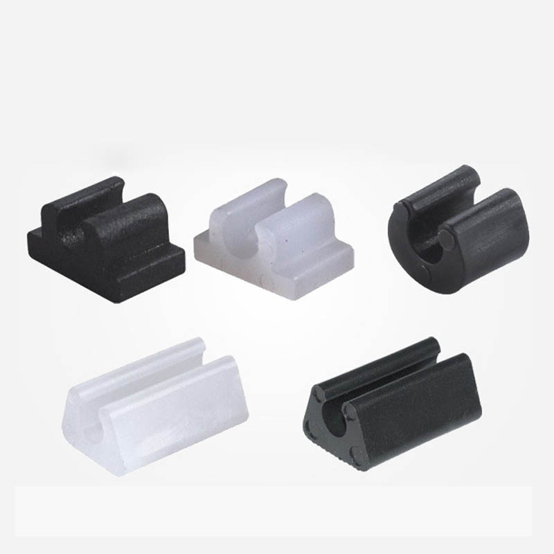 Plastic opening Clip on glide for sled style chairs