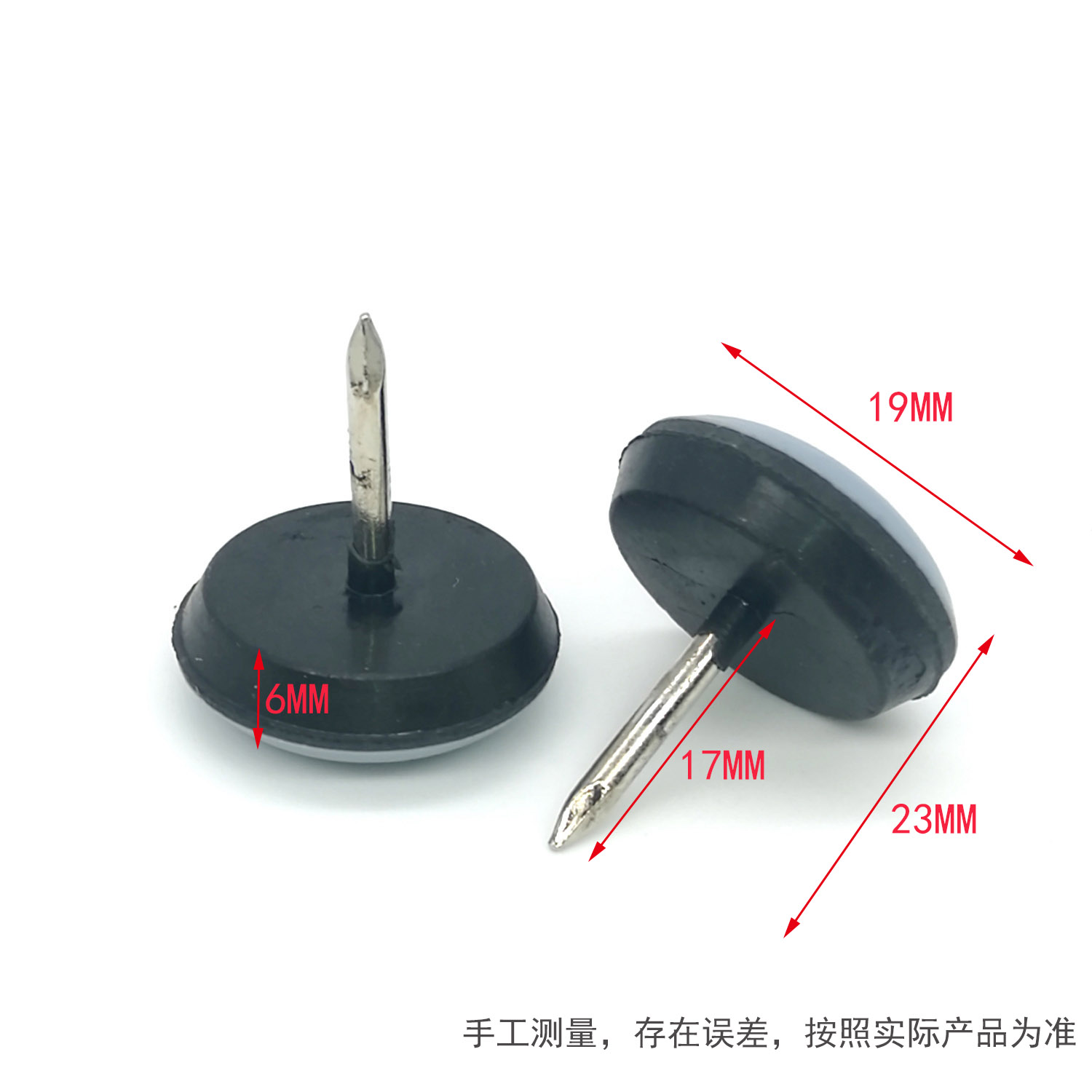 PTFE Easy Teflon Sliders Chair Glides Nail on easy Glides