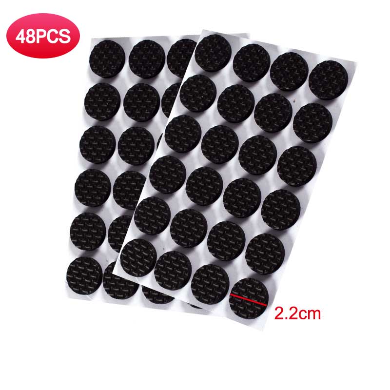 EVA Self-Adhesive Rubber Pad for Protecting Floorboard and Furniture (Round 22mm 48PCS)