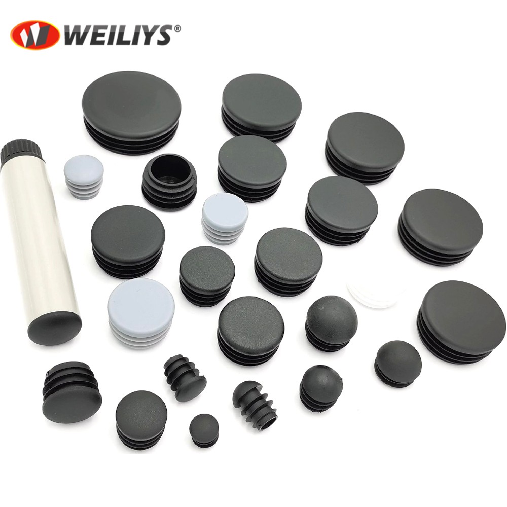 Plastics heavy duty high grade thick wall black plastic finishing plugs end cap