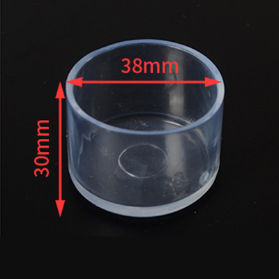 38mm Non-Slip Chair Leg Caps Furniture Table Covers Floor Protectors Rubber Tips Round Clear