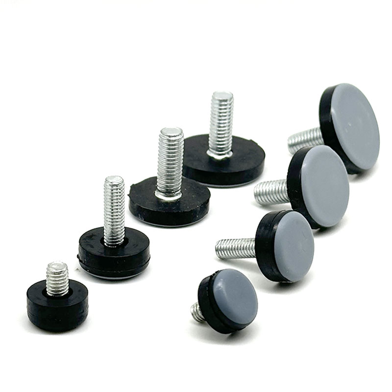 Furniture Leveler PTFE(Teflon) Bottom 20mm Base Threaded Shank (1/4-20) Adjust Pads,Table/Chair/Cabinet/Sofa Medium Adjustable Legs Leveling