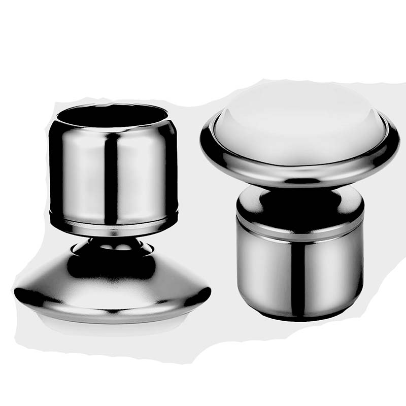 Swivel Glides with Beveled Ferrule for Stacking Chair Nylon Steel Plate Base Replacement Swivel Chair Glide